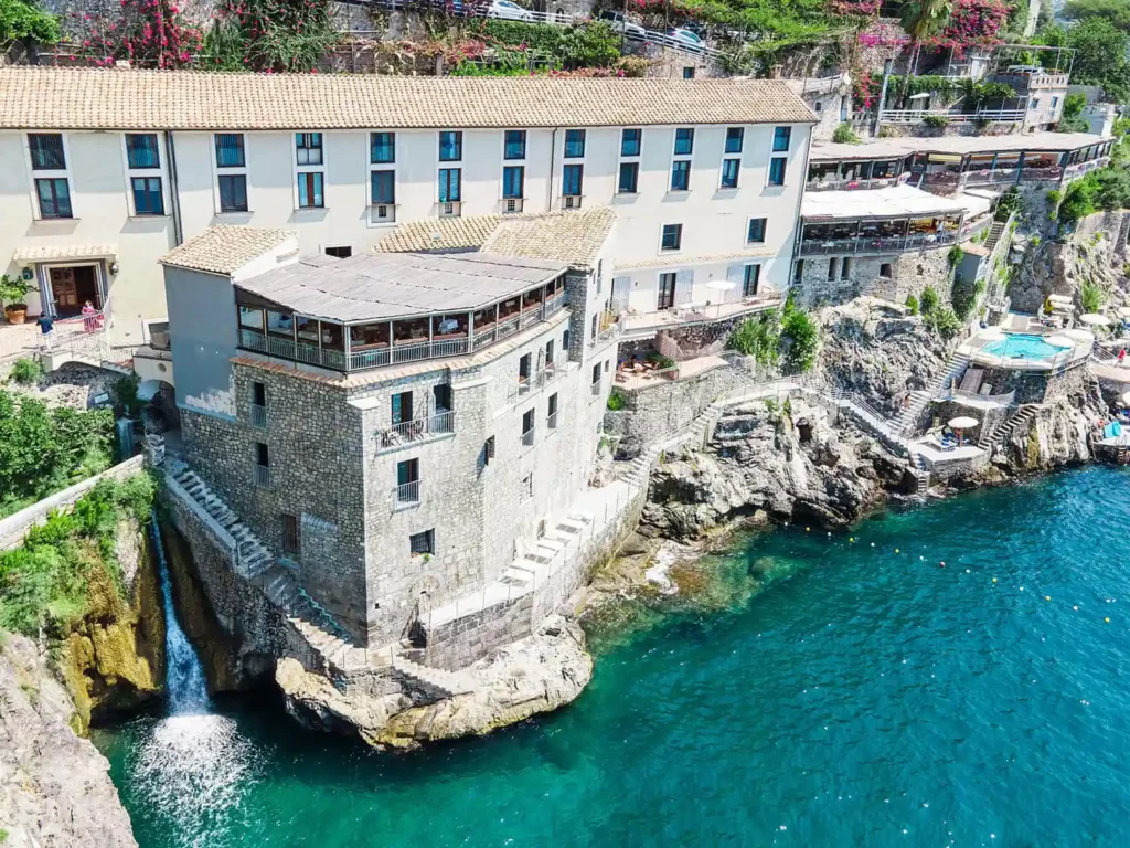 Seaside view of Hotel Marmorata